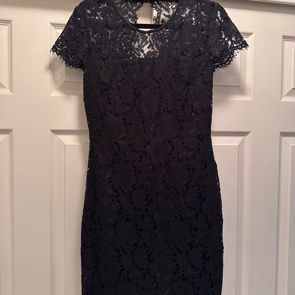 Banana Republic Black Lace Mini Dress